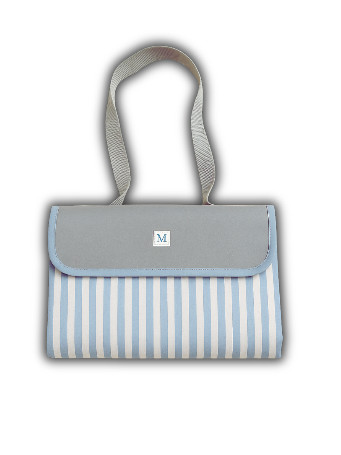 Manta de Picnic Líneas Celeste 1