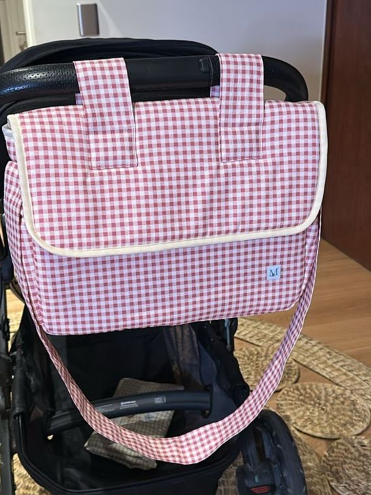 Bolso de Coche Vichy Rosado 2