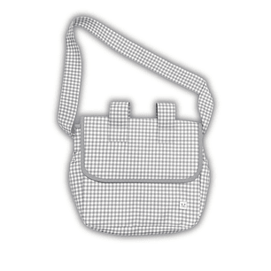 Bolso de Coche Vichy Gris Cuadros Chicos