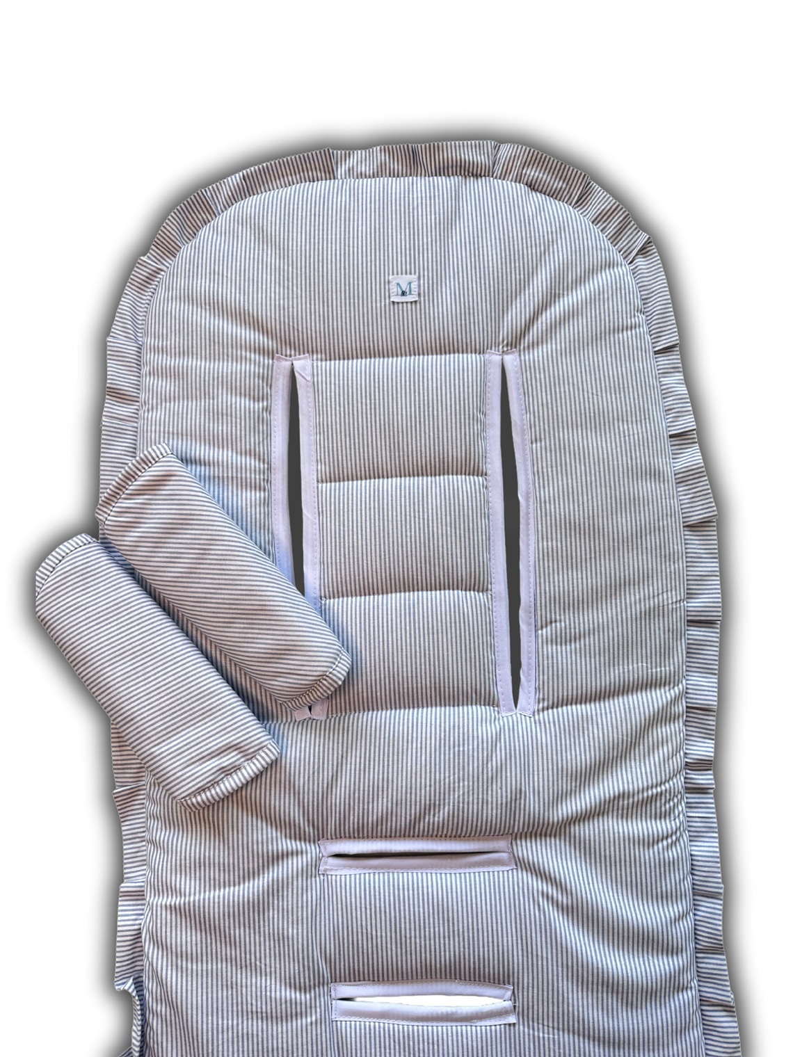 Colchoneta Protector de Coche Líneas Azules 1