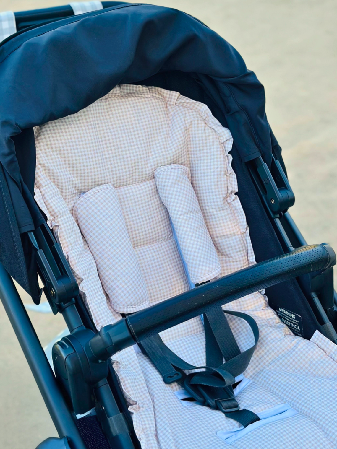 Protector de Tirantes Vichy Beige 2