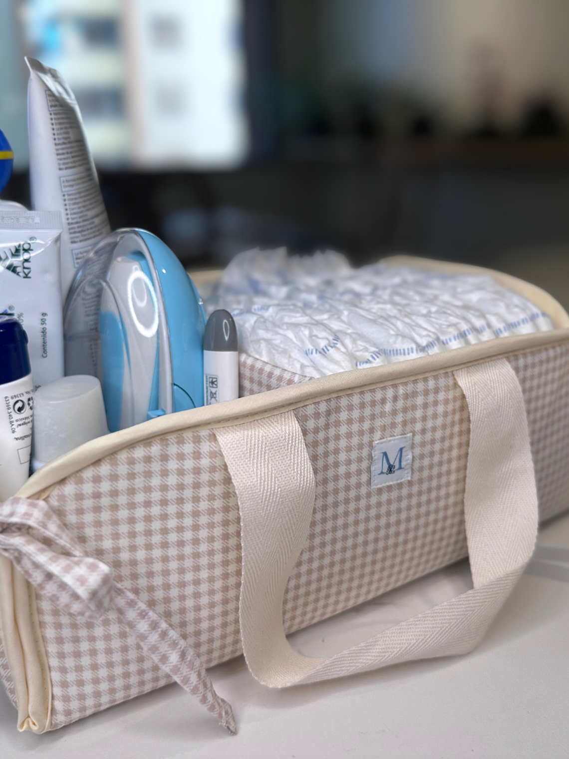 Organizador de Mudador Vichy Beige 4