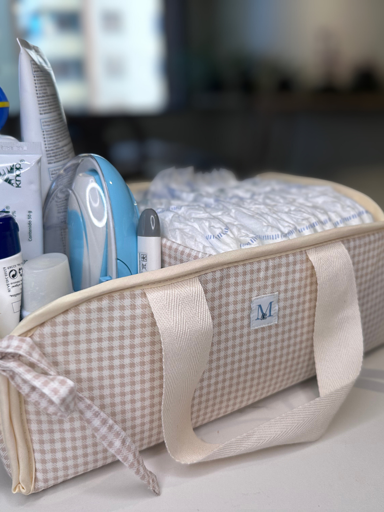 Organizador de Mudador Vichy Beige 4