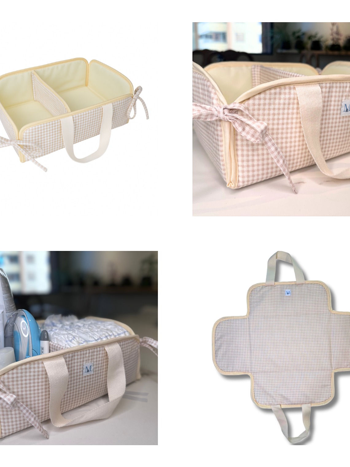 Organizador de Mudador Vichy Beige 2