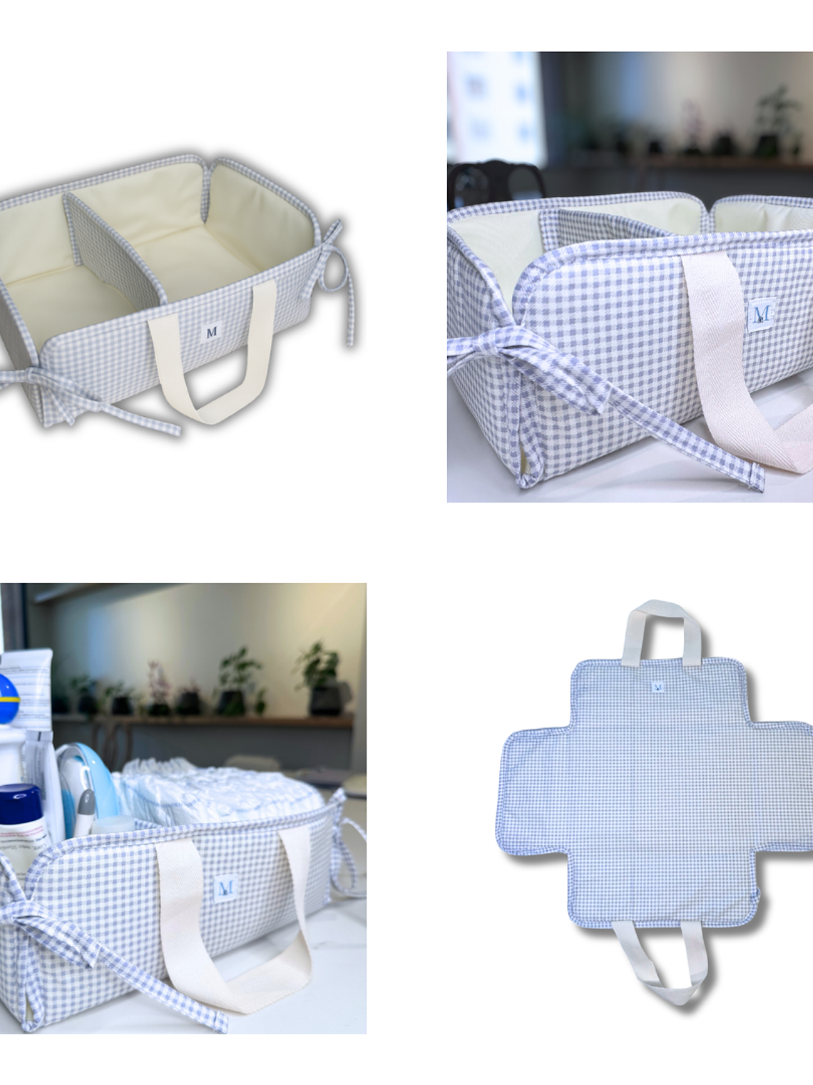 Organizador de Mudador Vichy Gris  2