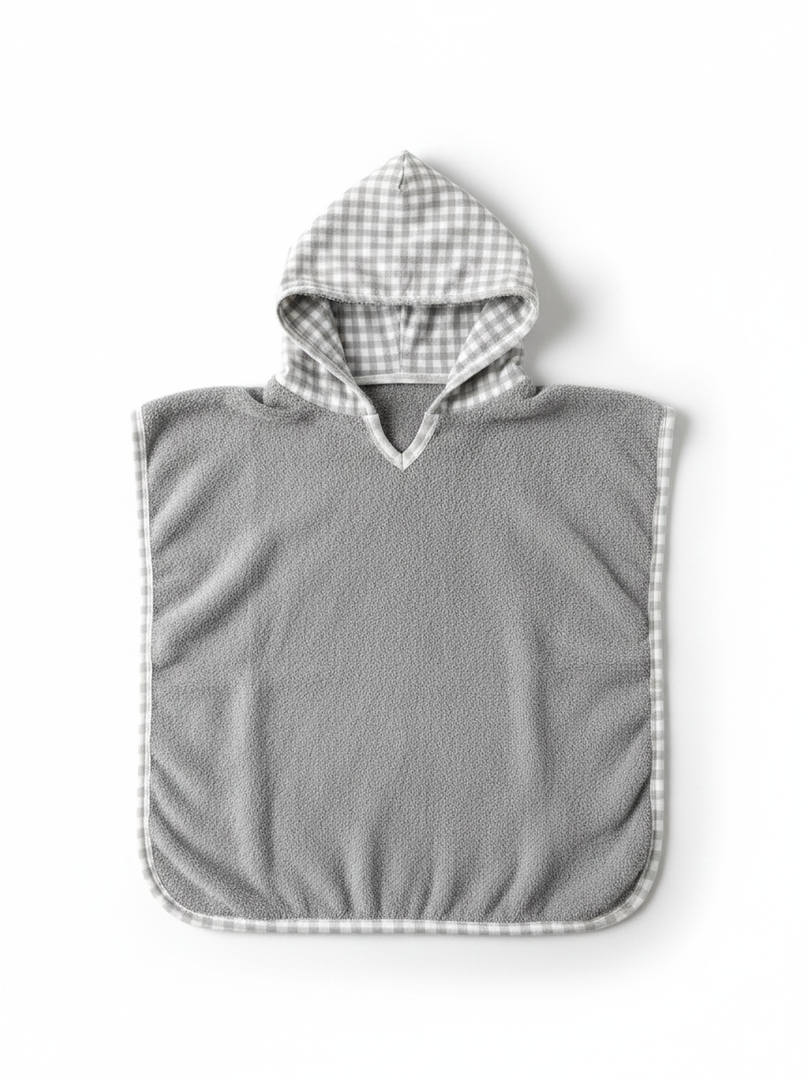Toalla Poncho Vichy Gris 1