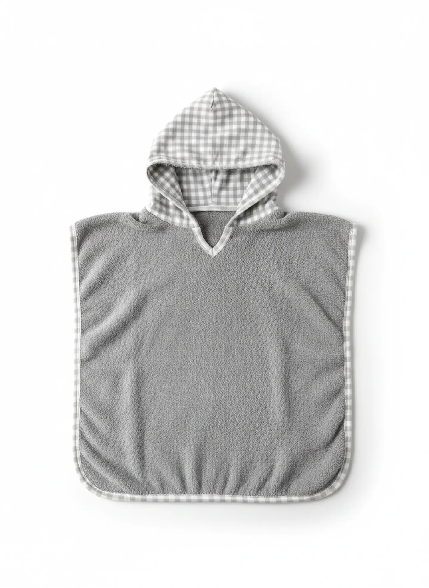 Toalla Poncho Vichy Gris 1