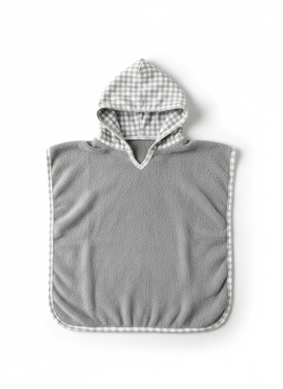 Toalla Poncho Vichy Gris 1