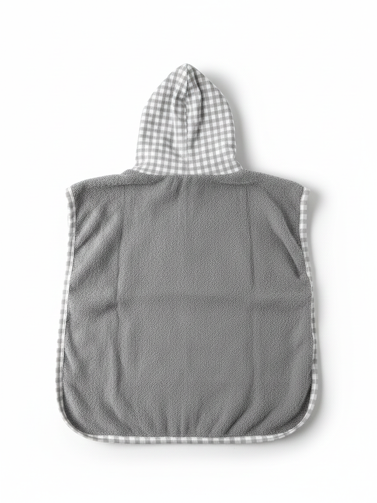 Toalla Poncho Vichy Gris 2