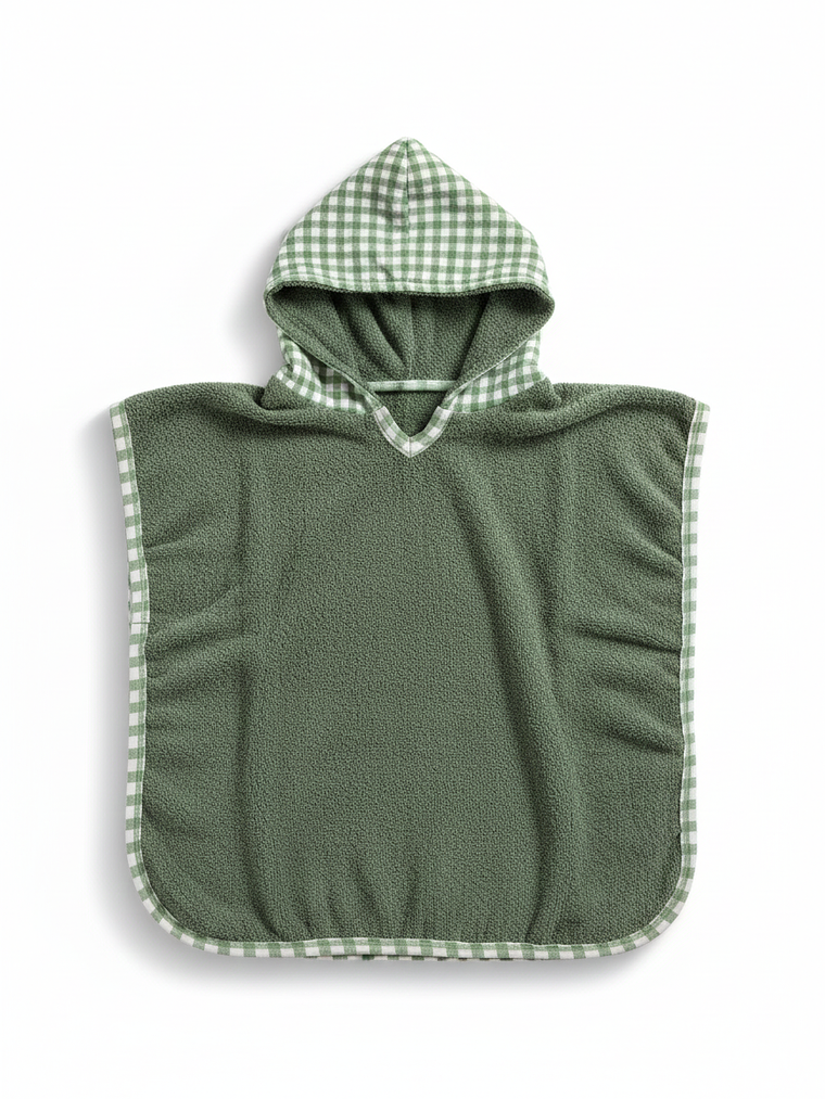 Toalla Poncho Vichy Verde 1