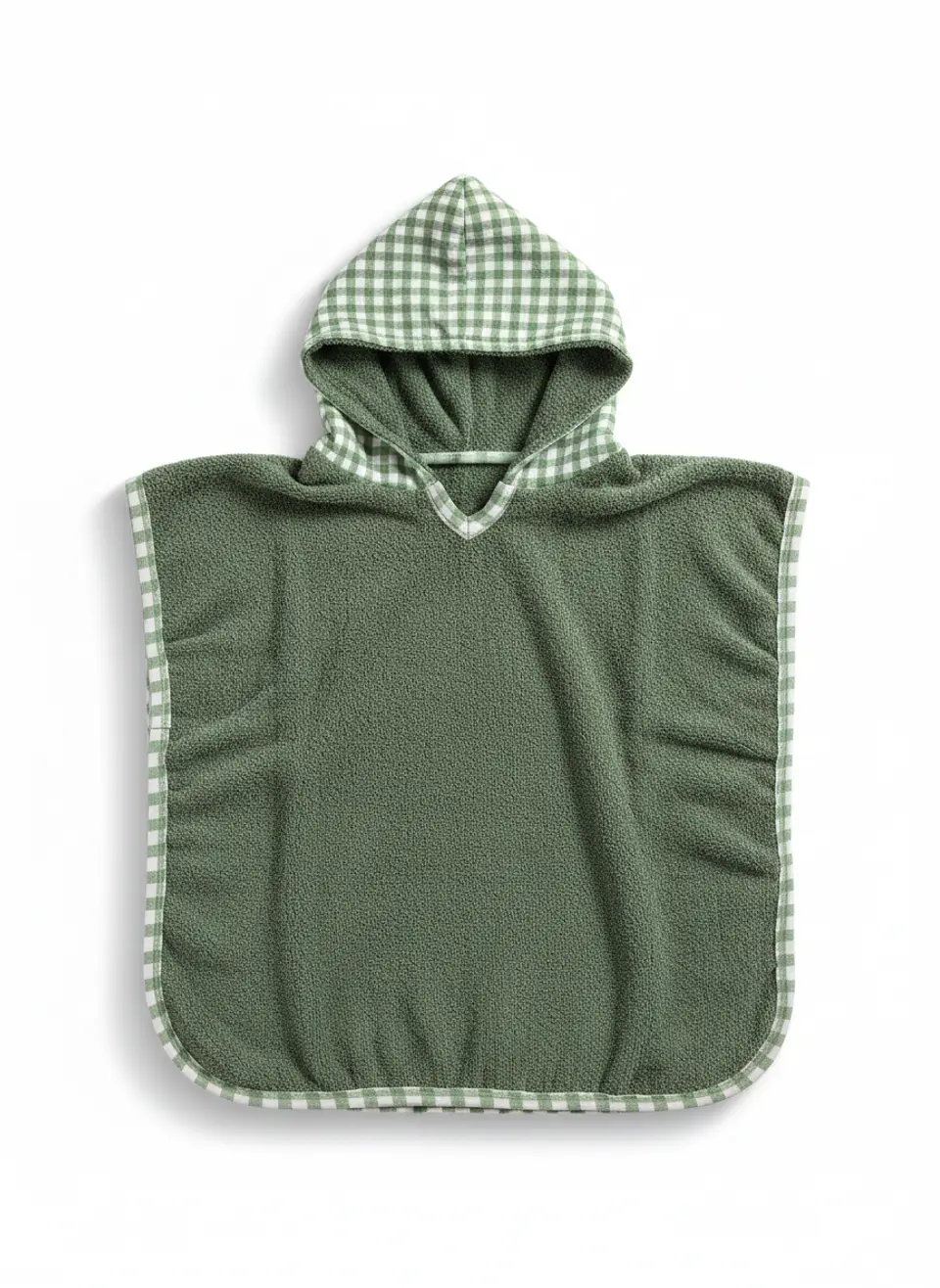 Toalla Poncho Vichy Verde 1
