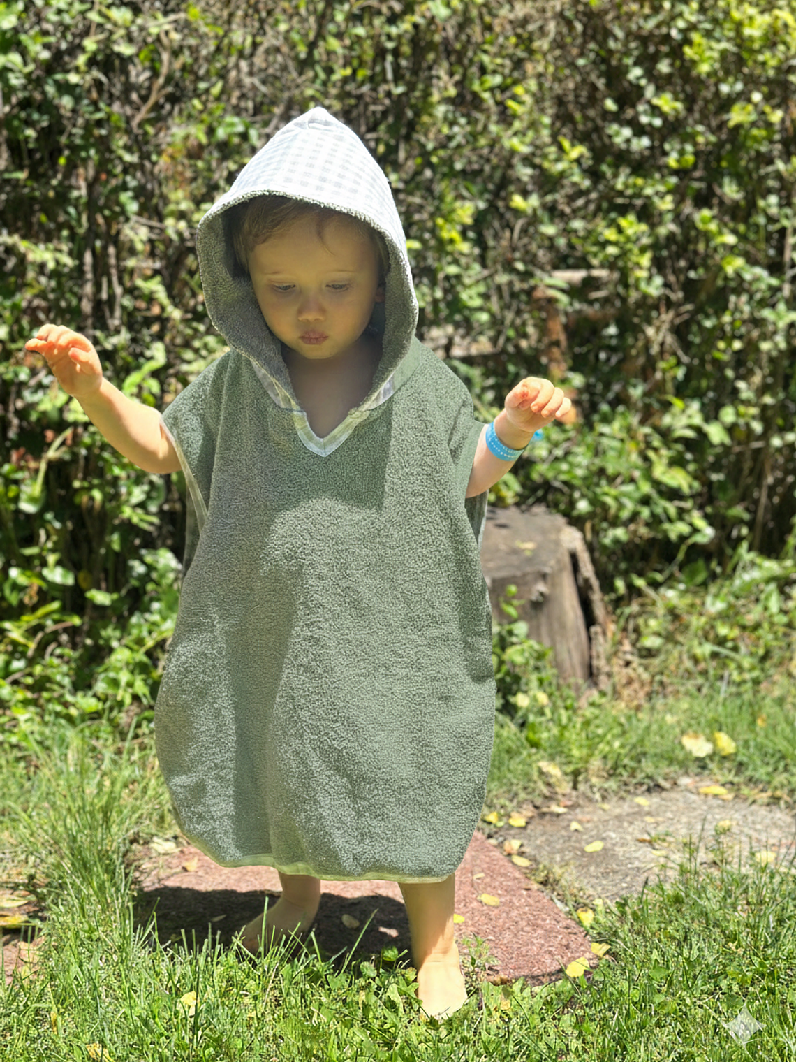 Toalla Poncho Vichy Verde 3