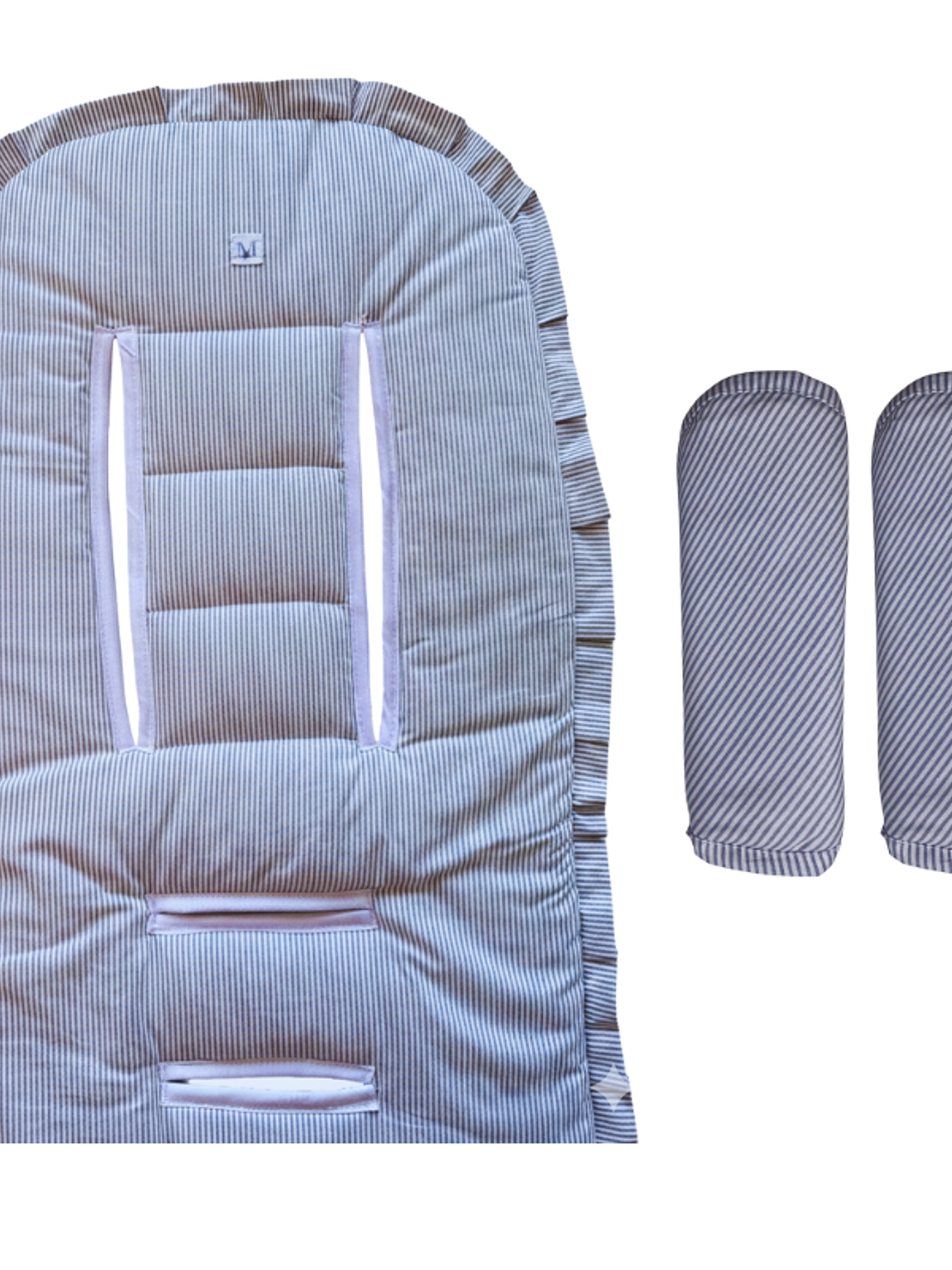 Pack Protector de Coche + Tirantes Lineas Azules 1