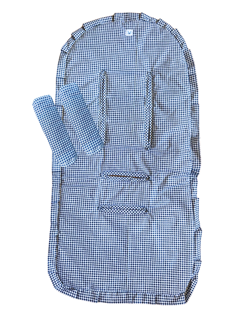 Colchoneta Protector de Coche Vichy Azul 1