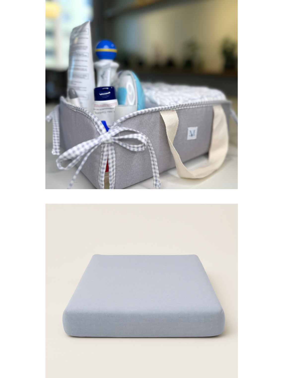 Pack Protector de Mudador + Organizador Gris 1