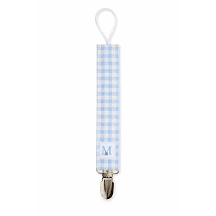 Porta Chupete Vichy Celeste Impermeable