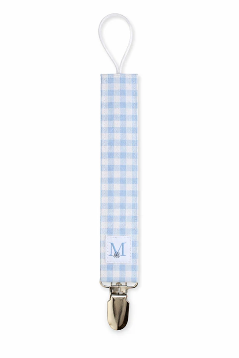 Porta Chupete Vichy Celeste Impermeable