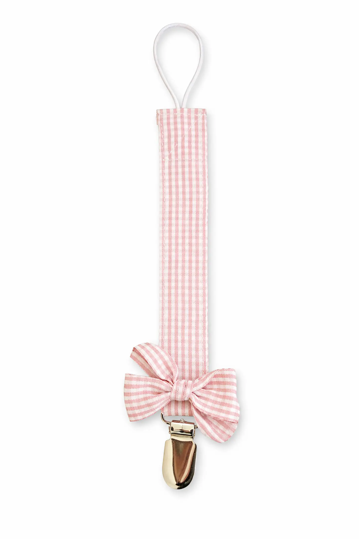 Porta Chupete Vichy Rosado Cintita 1