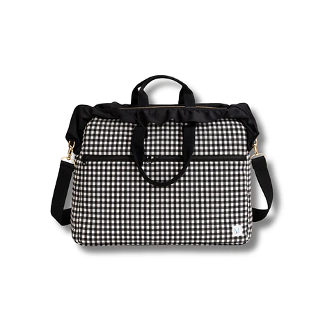 Bolso Computador Vichy Negro