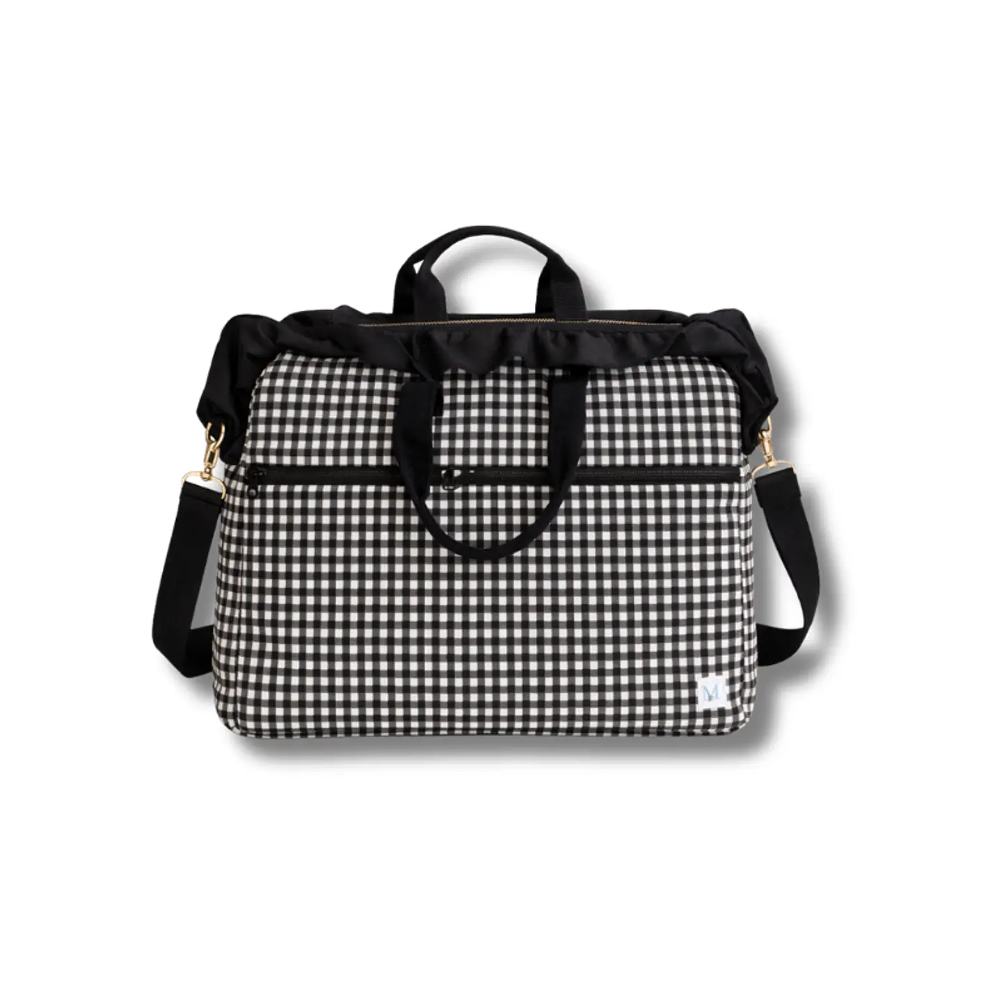 Bolso Computador Vichy Negro 1
