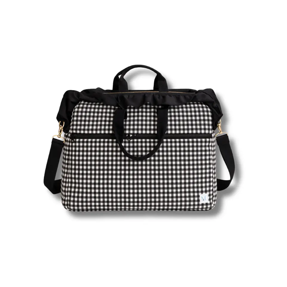 Bolso Computador Vichy Negro 1