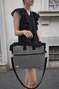 Bolso Computador Vichy Negro - Miniatura 2