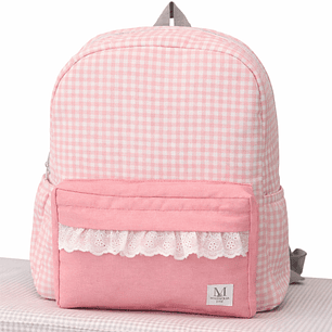 Mochila Vichy Rosada