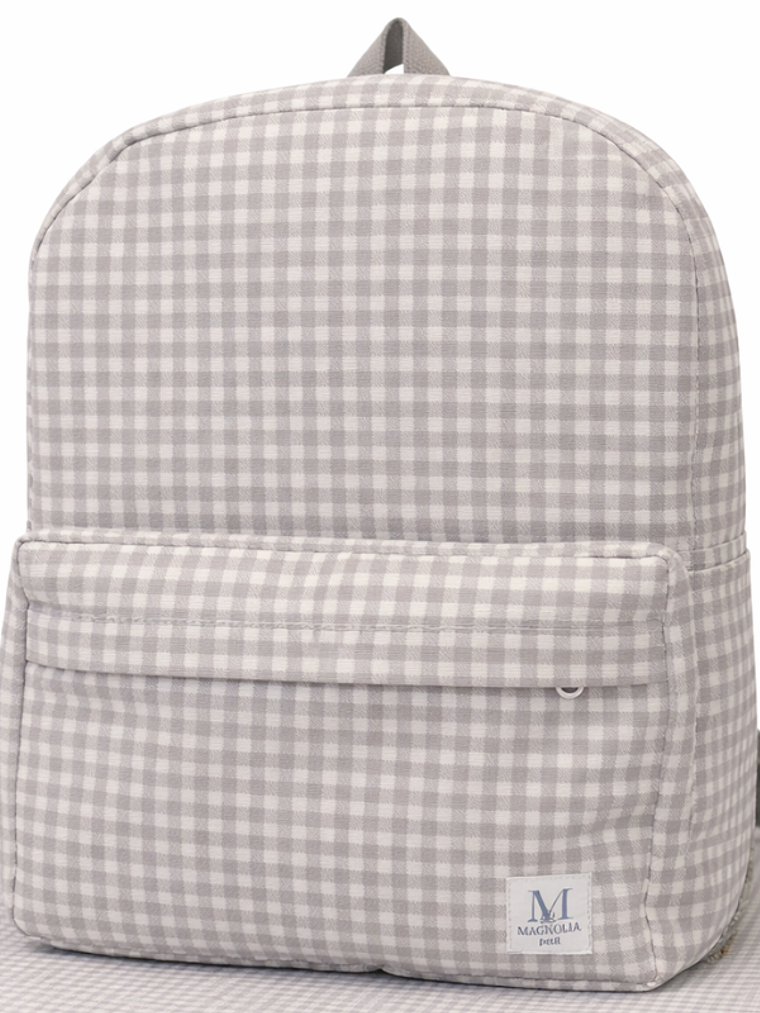 Pack Mochila Vichy Gris + Bolsa Multiuso 3
