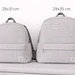 Pack Mochila Vichy Gris + Bolsa Multiuso - Miniatura 5