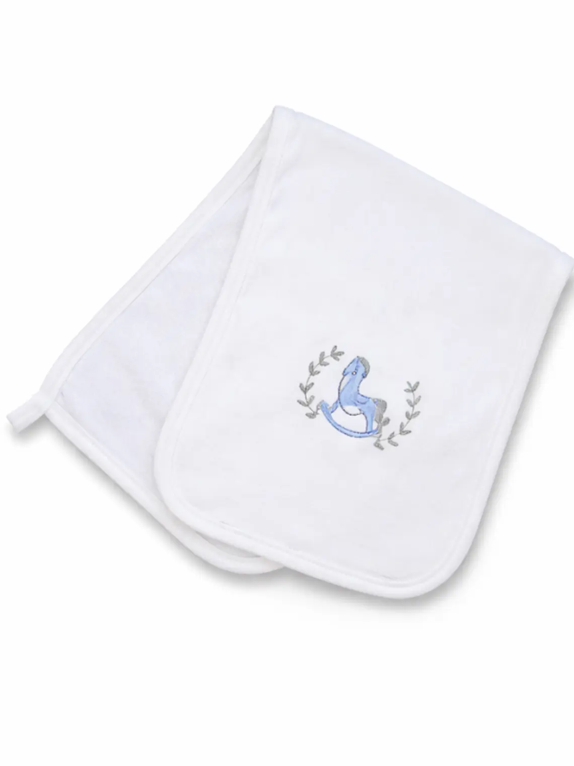 Hombrera Algodón Pima Caballo Celeste 1