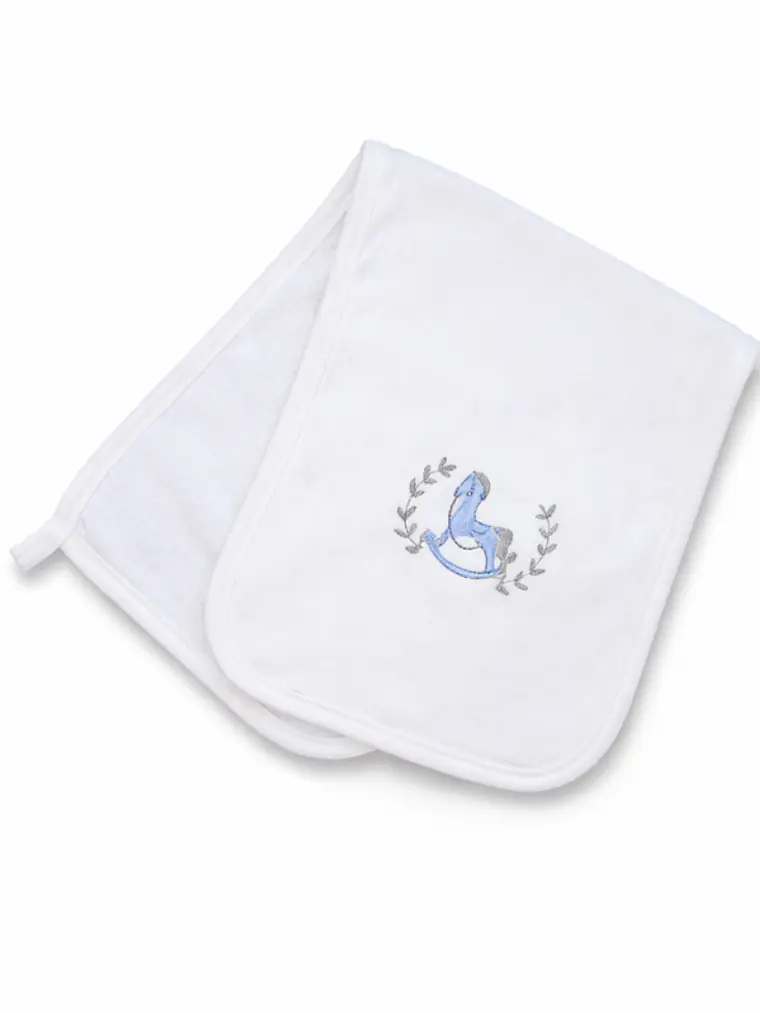 Hombrera Algodón Pima Caballo Celeste 1