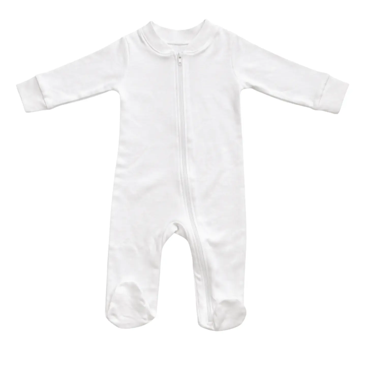 Pijama Blanco Con Cuello Mao 1