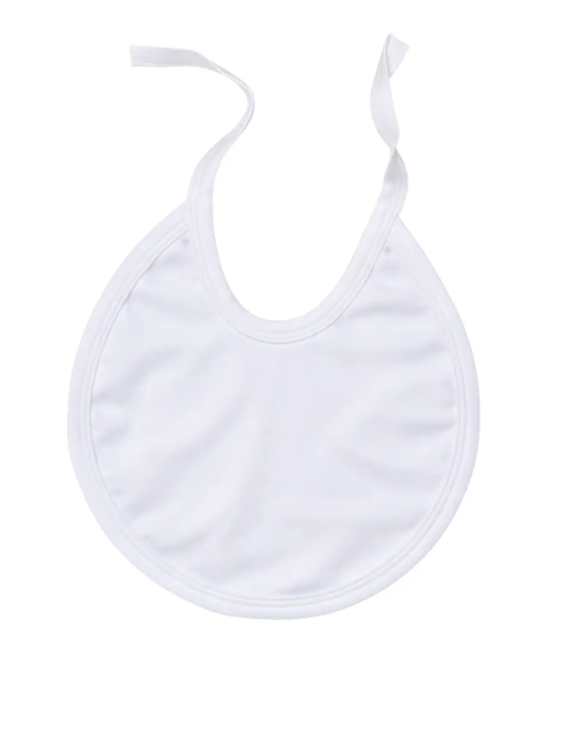 Babero Algodón Pima Blanco 1