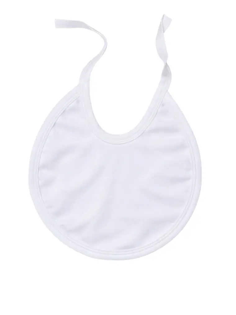 Babero Algodón Pima Blanco 1