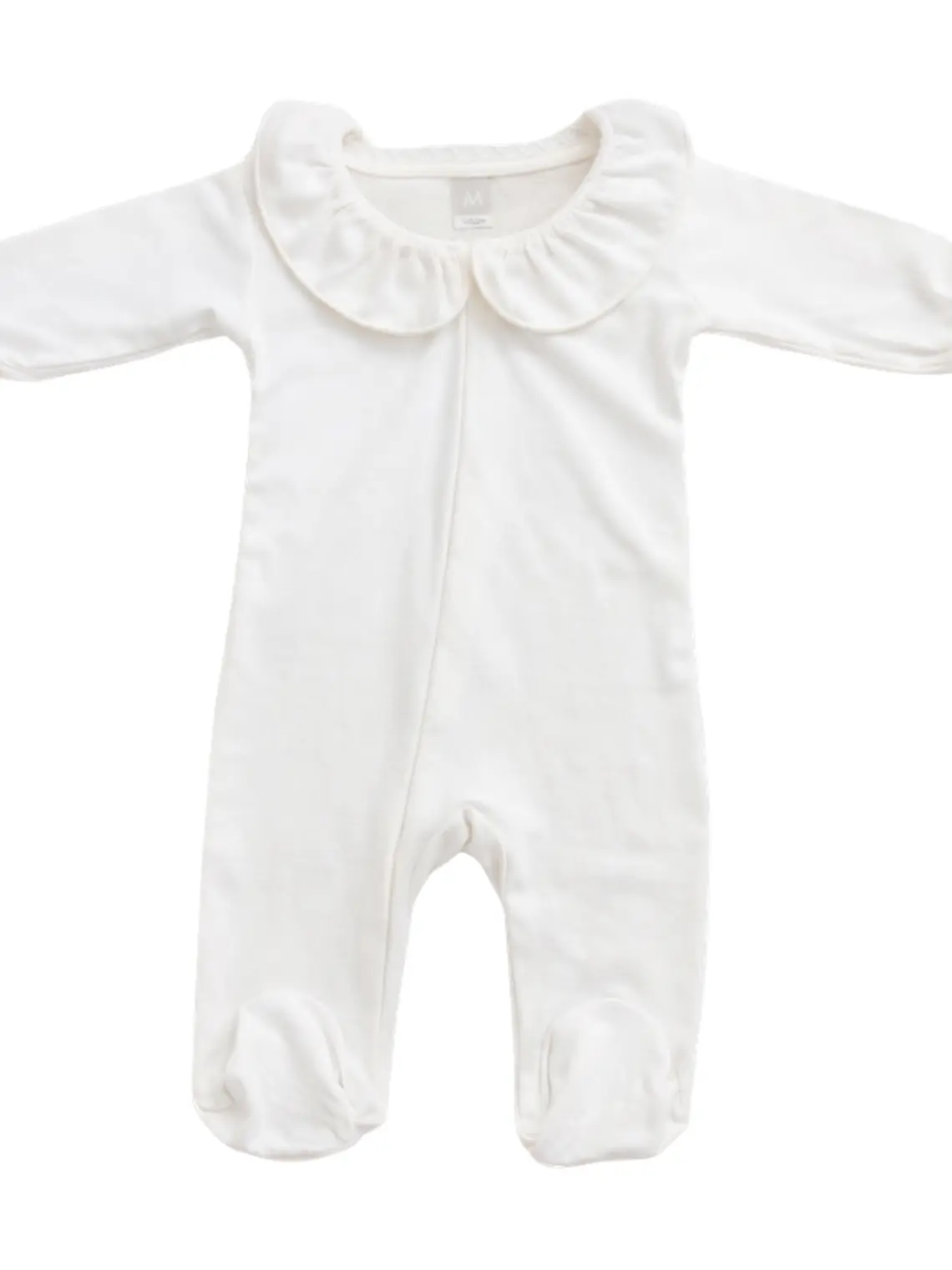 Pijama Blanco Cuello Volado 1