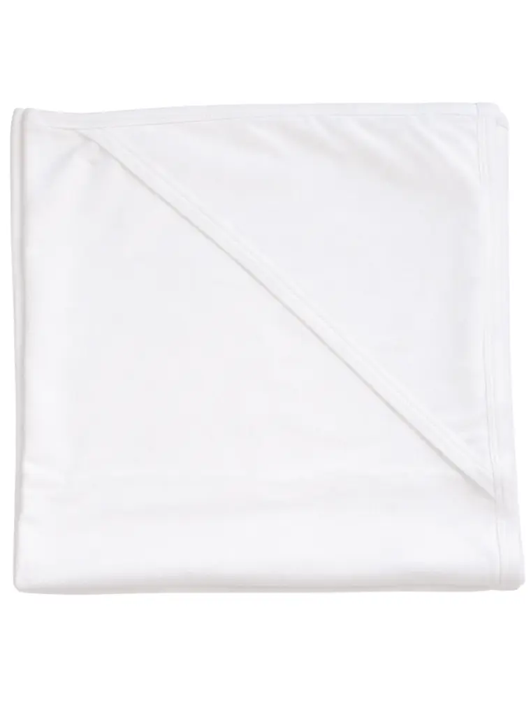 Colcha de Algodón Pima Blanca 1