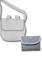 Pack Bolso de Coche Vichy Gris Cuadros Grandes + Mudador Portátil - Miniatura 1