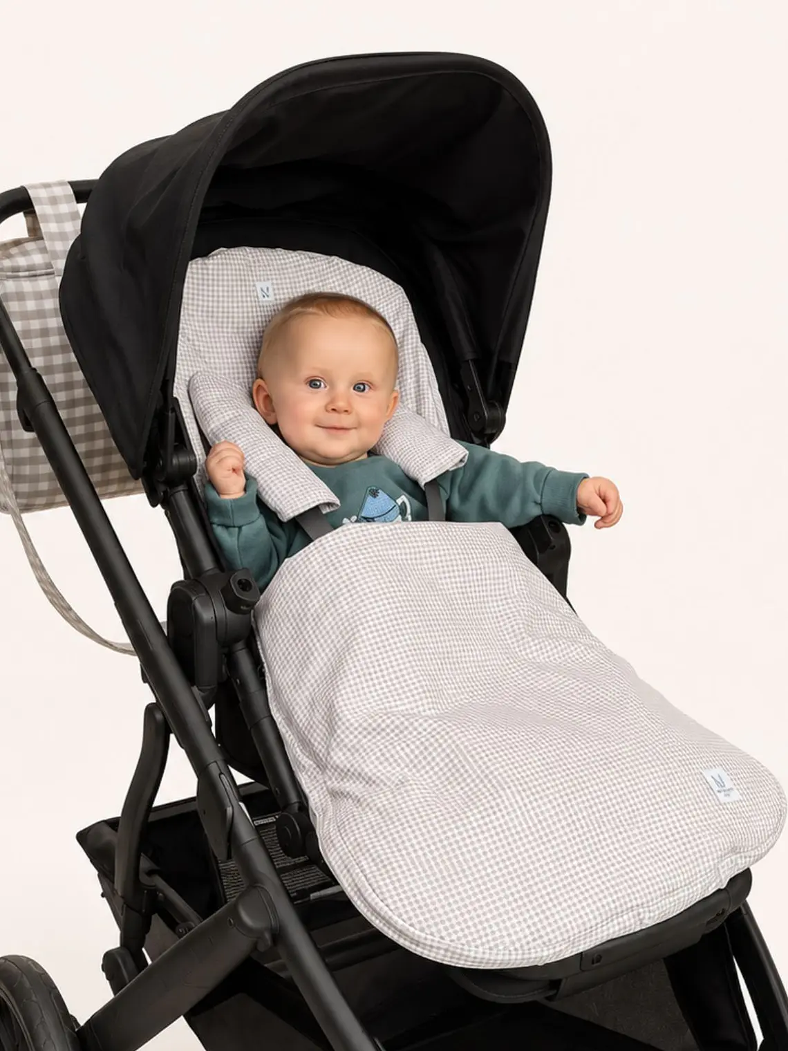 Saco de Coche Reversible Gris 3