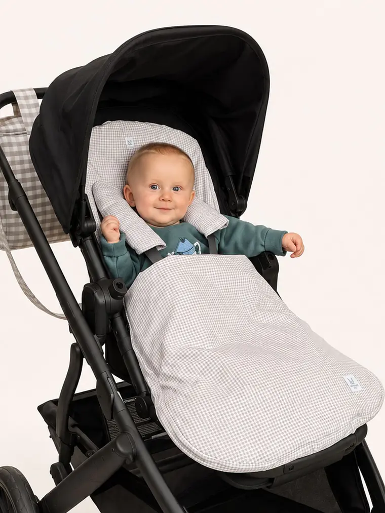 Saco de Coche Reversible Gris 3