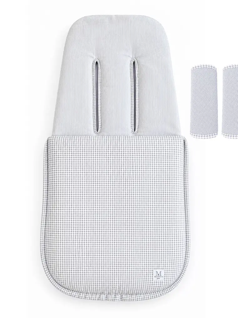 Saco de Coche Reversible Gris 2