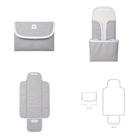 Mudador Portátil Gris