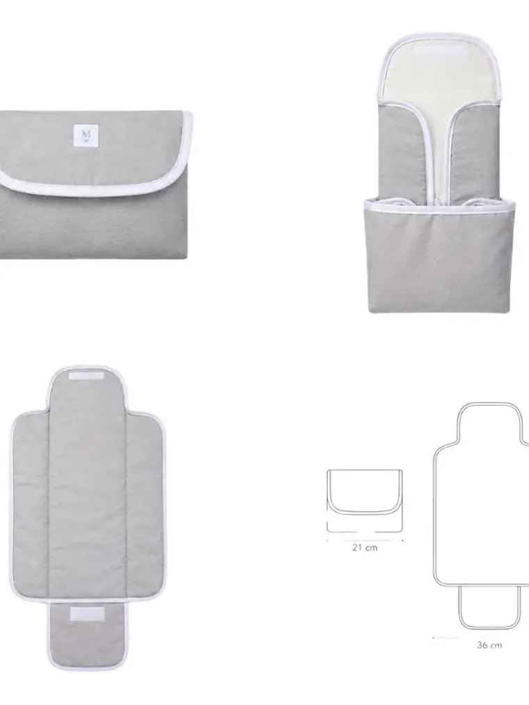 Mudador Portátil Gris 2