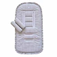 Protector Acolchado + Cubre Tirantes Líneas Azules - Miniatura 1