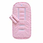 Protector Acolchado + Cubre Tirantes Vichy Rosado - Miniatura 1