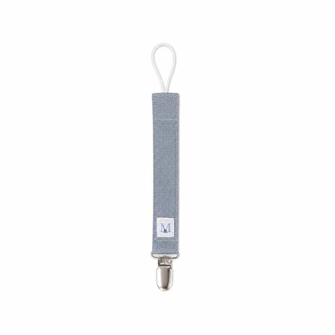 Porta Chupete Gris Lino