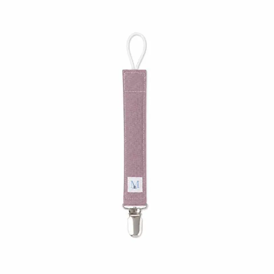 Porta Chupete Rosado Lino 1