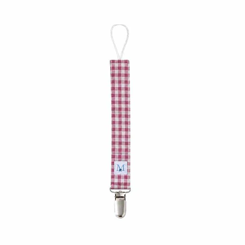 Porta Chupete Vichy Rosado Impermeable