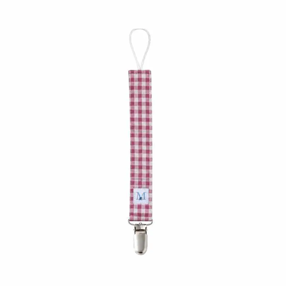 Porta Chupete Vichy Rosado Impermeable 1