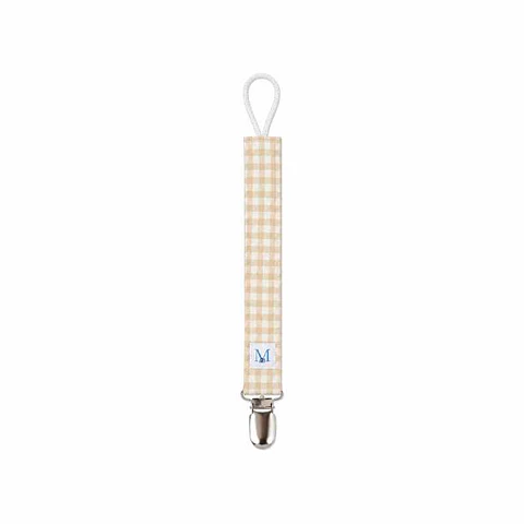 Porta Chupete Vichy Beige Impermeable 