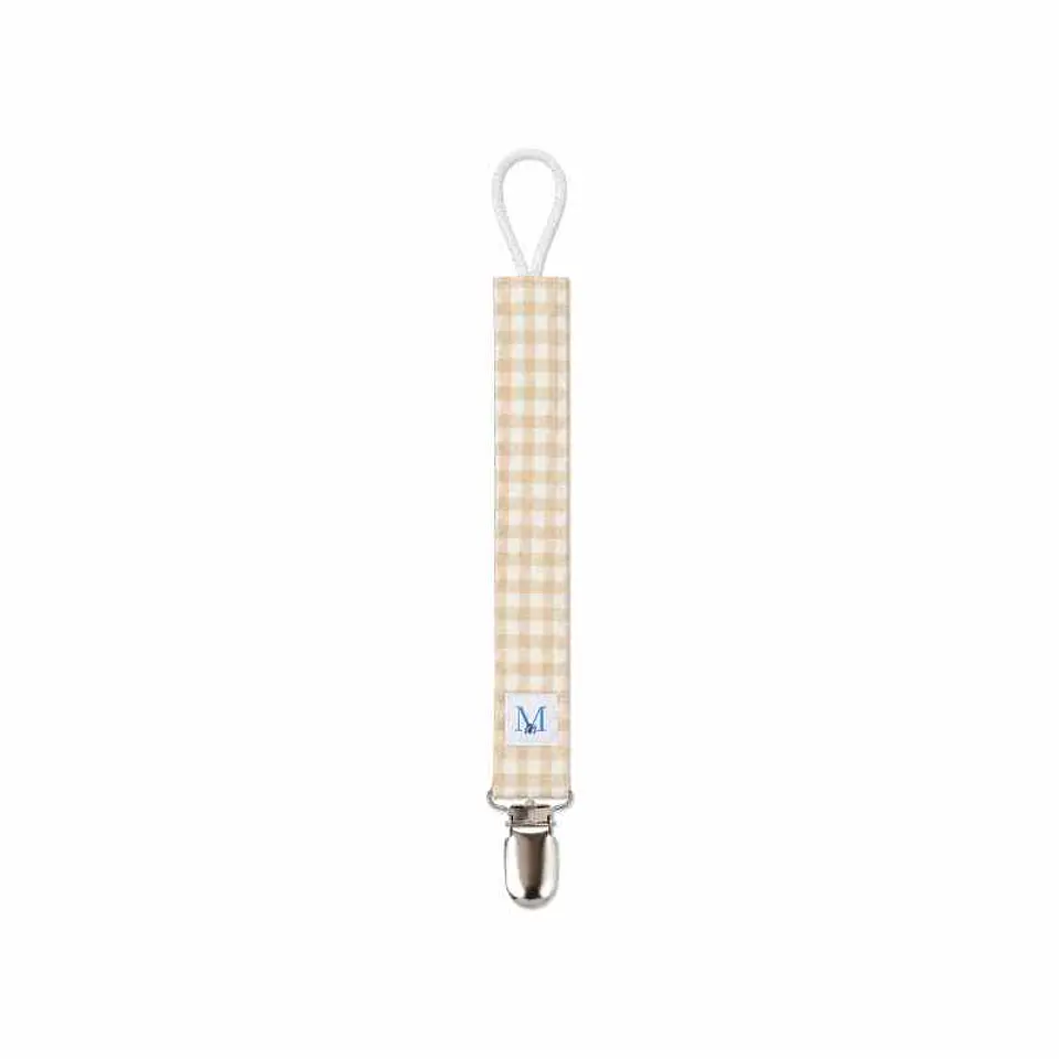 Porta Chupete Vichy Beige Impermeable  1